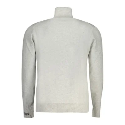 Gray Cotton Men Sweater