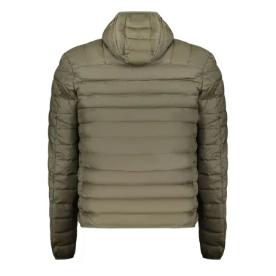 Green Polyester Men Jacket