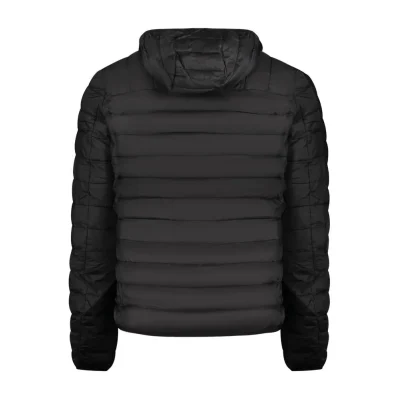 Black Polyester Men Jacket