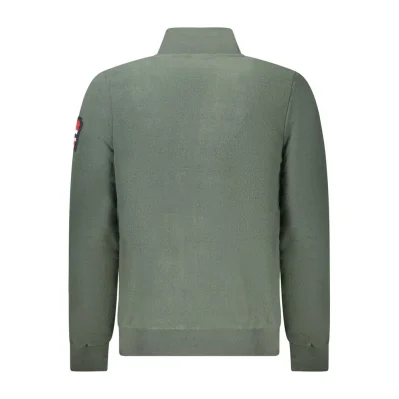 Green Polyester Men Sweater