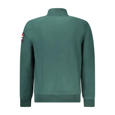 Green Polyester Men Sweater