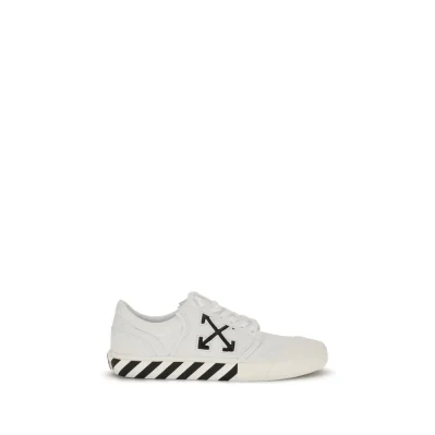 White Calf Leather Bos Taurus Low Top Sneakers