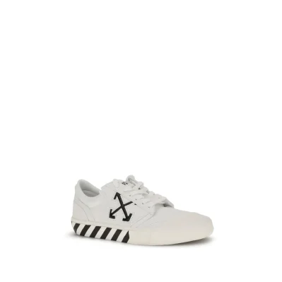White Calf Leather Bos Taurus Low Top Sneakers
