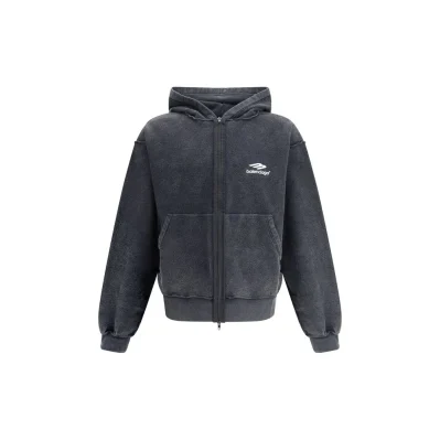 Black Cotton Sweatshirt