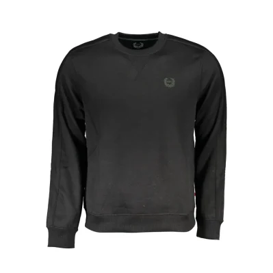 Black Polyester Men's Sweatshirt