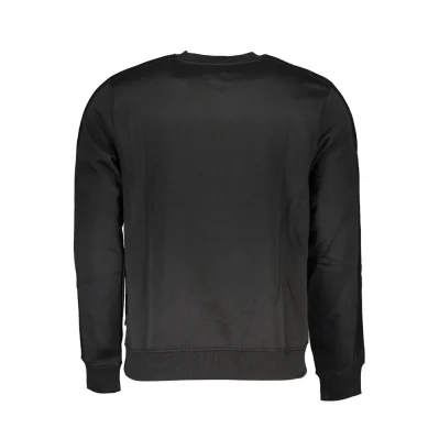 Black Polyester Men's Sweatshirt