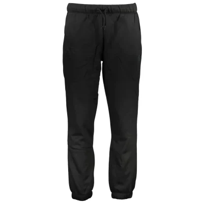 Black Polyester Men's Sweatpants