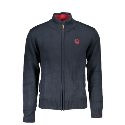 Blu Cotton Men Cardigan