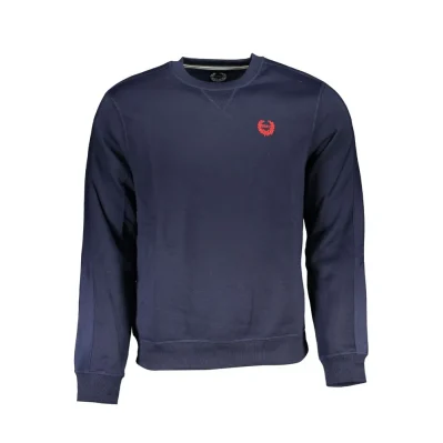 Blue Polyester Men's Sweatshirt
