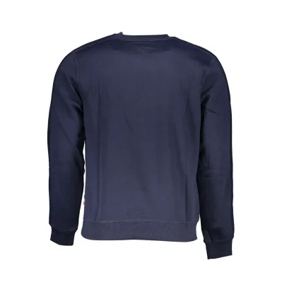 Blue Polyester Men's Sweatshirt