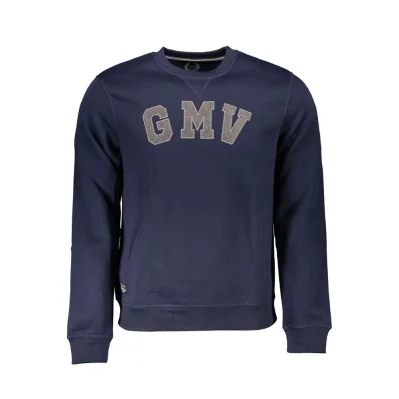 Blue Polyester Men's Sweatshirt