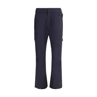 Blue Polyester Athletic Pants