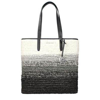 Black Raffia Shoulder Bag