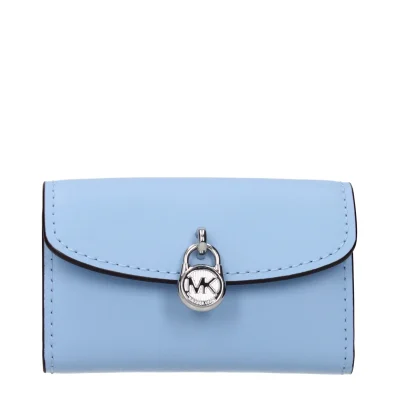 Light Blue Leather Wallet