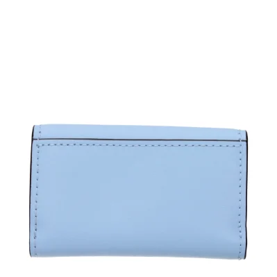 Light Blue Leather Wallet