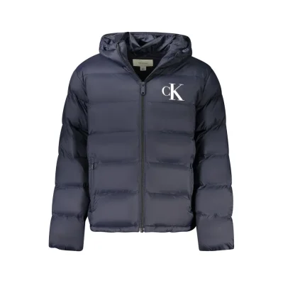 Blu Poliammide Men's Jacket