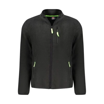 Black Polyester Men's Sweatshirt