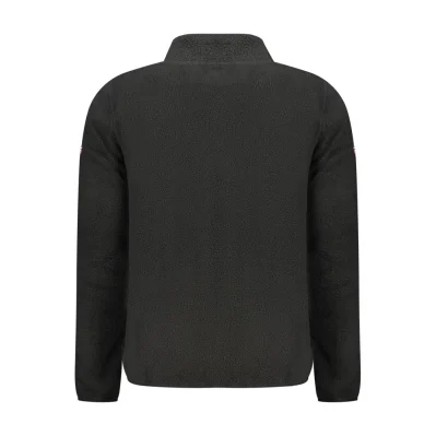 Black Polyester Men's Sweatshirt