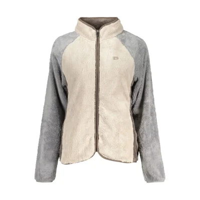 Beige Polyester Women Sweatshirt