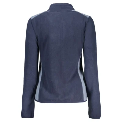 Blue Polyester Women Sweatshirt