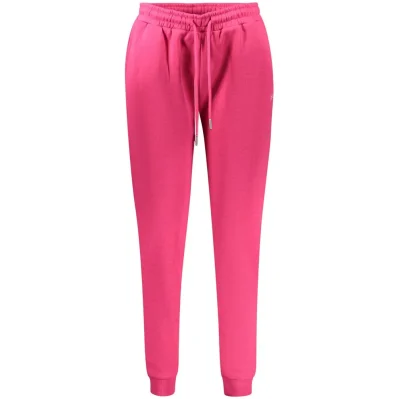 Pink Cotton Women's Jogger Pants