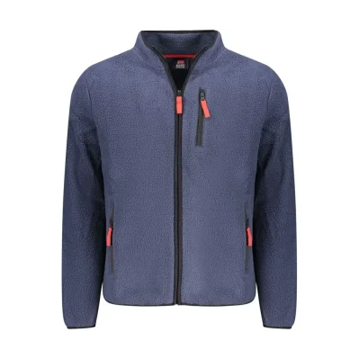 Blue Polyester Men's Sweatshirt
