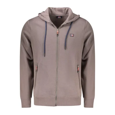 Marrone Cotton Men's Hooded Sweatshirt