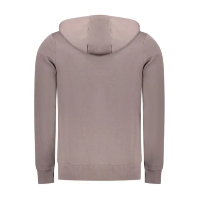 Marrone Cotton Men's Hooded Sweatshirt