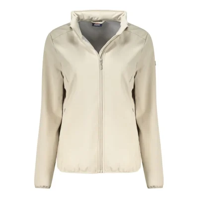 Beige Polyester Women's Jacket