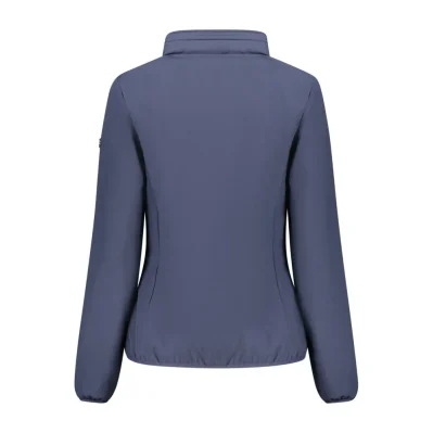 Blue Polyester Women's Jacket