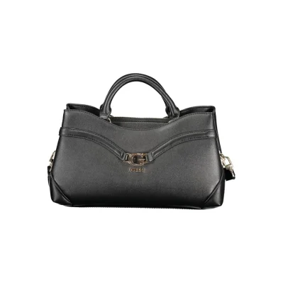 Black Polyurethane Women's Bag