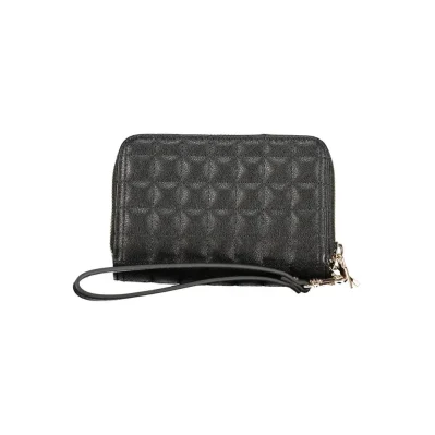 Black Polyurethane Women's Wallet