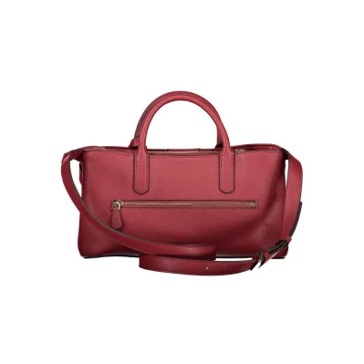 Rosso Poliuretano Women Handbag