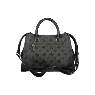 Black Polyurethane Women's Handbag