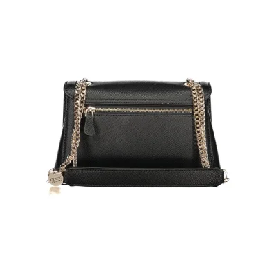 Black Polyurethane Women's Handbag