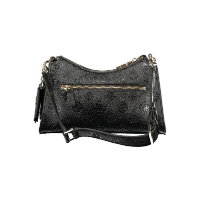 Black Polyurethane Women's Handbag