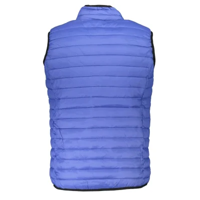 Blu Poliammide Mens Gilet