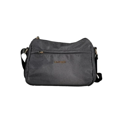 Black Polyester Women Handbag