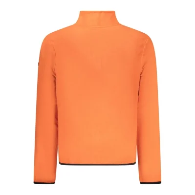 Orange Polyester Men Sweater