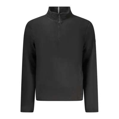 Black Polyester Men Sweater