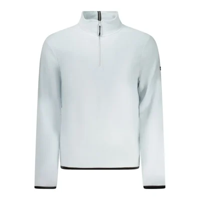 Blue Polyester Men Sweater