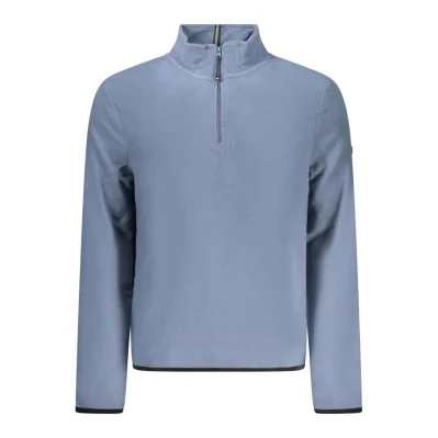 Blue Polyester Men Sweater