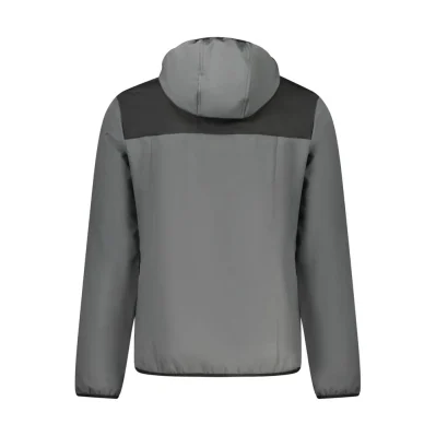Gray Polyester Men's Jacket