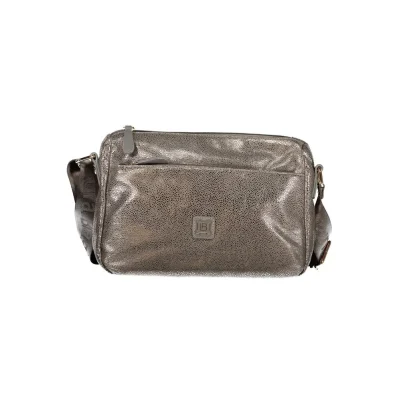 Gray Polyester Women Handbag