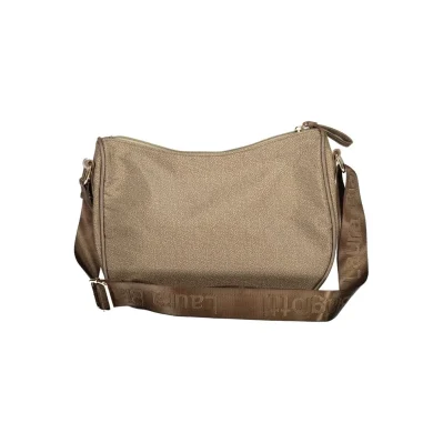 Beige Polyester Women Handbag