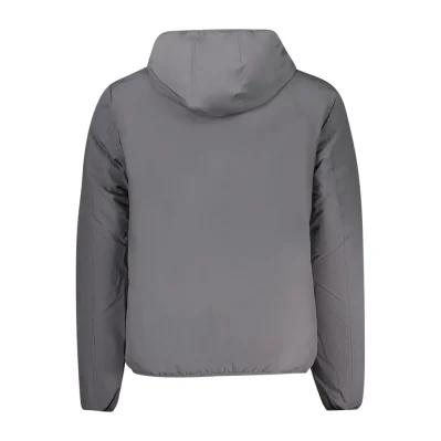 Grigio Polyester Men Jacket