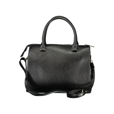 Black PVC Women Handbag
