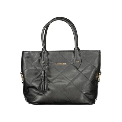 Black PVC Women Handbag