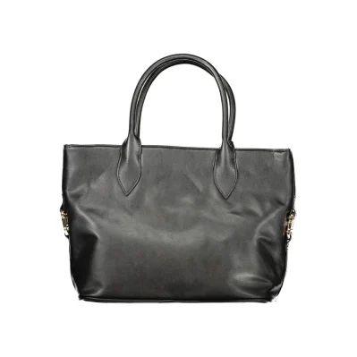 Black PVC Women Handbag