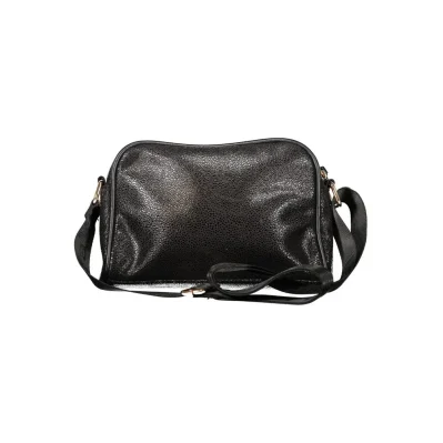 Black Polyester Women Handbag